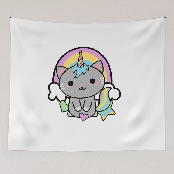 Item preview, Unicorn Cat As A Legendary Petwith Colorful  Background  designed and sold by NAMTO.