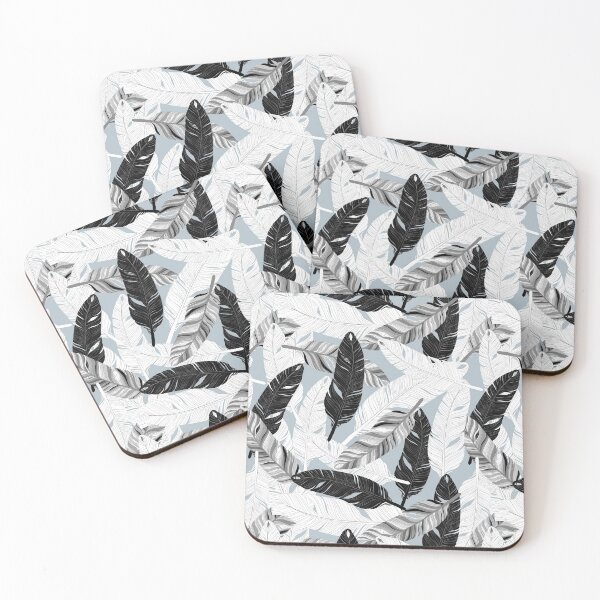 Item preview, Feather black and white background designed and sold by TheSimpleMan.