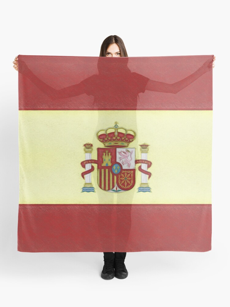 Scarf, Spanish Flag designed and sold by Leslie Montgomery