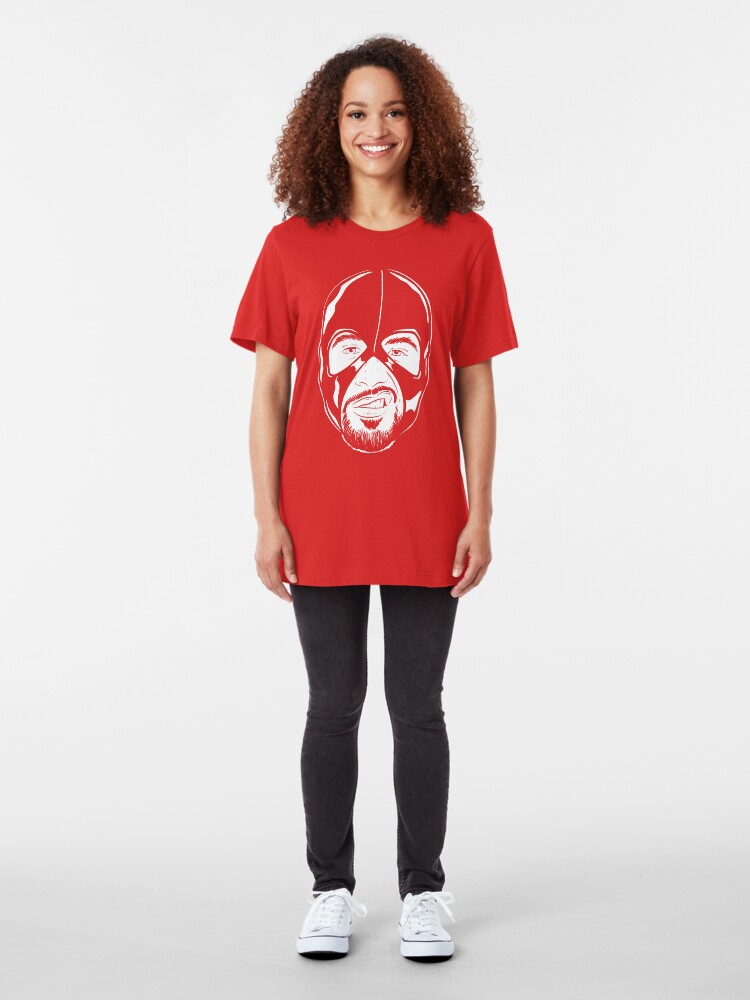 Alternate view of Facekini White lines Slim Fit T-Shirt