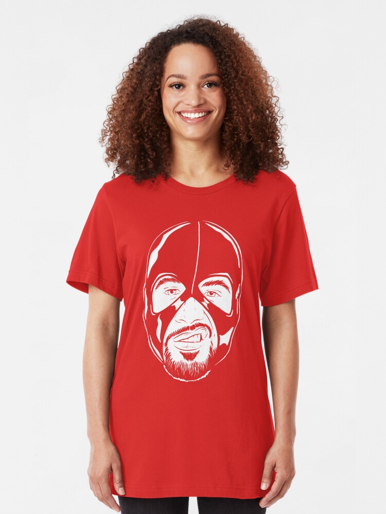 Alternate view of Facekini White lines Slim Fit T-Shirt