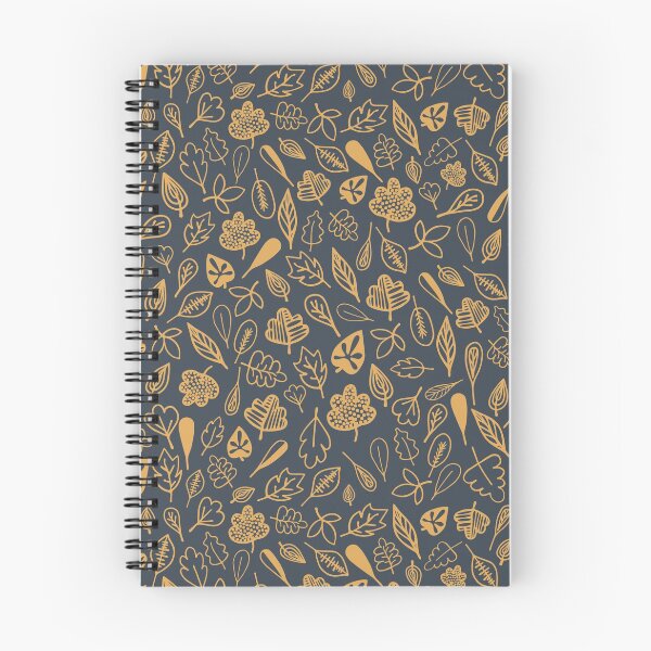 Item preview, leaf pattern gray and orange designed and sold by Tanya-GR.