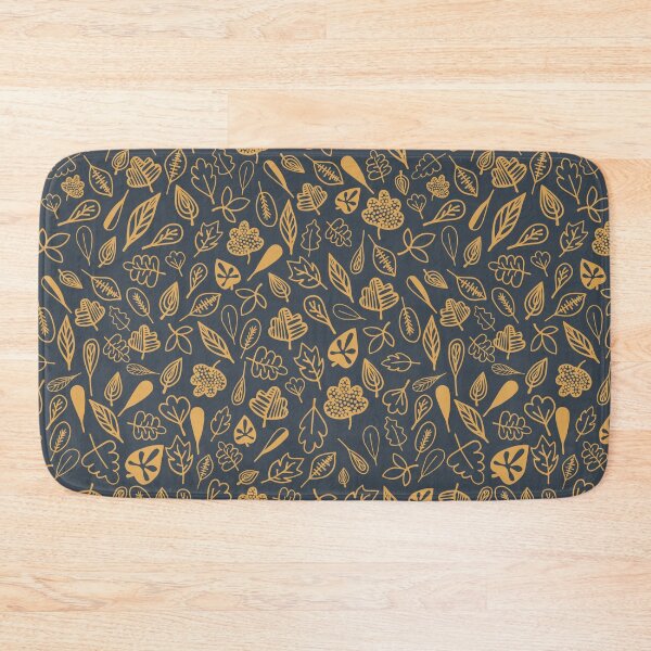 Item preview, leaf pattern gray and orange designed and sold by Tanya-GR.