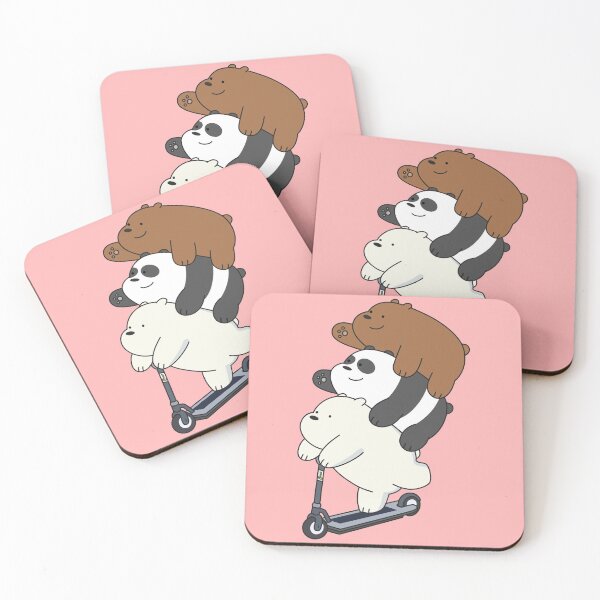 We Bare Bears Coasters (Set of 4)