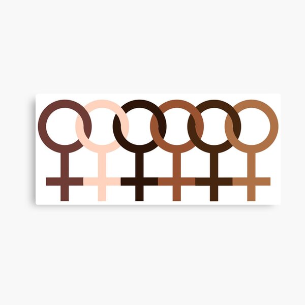 Intersectional Feminism Gender Symbol Blm Design Canvas Print For Sale By Lexibrozovich 6553