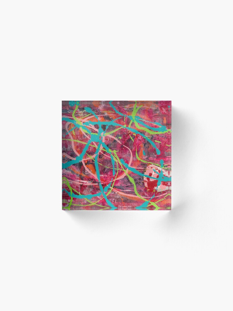 Alternate view of The Same but Different: Falling Slowly (R) Acrylic Block