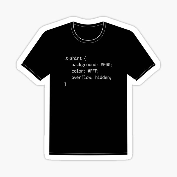 Artikel-Vorschau von CSS Coding Humor Schwarzes T-Shirt, designt und verkauft von creativecurly.