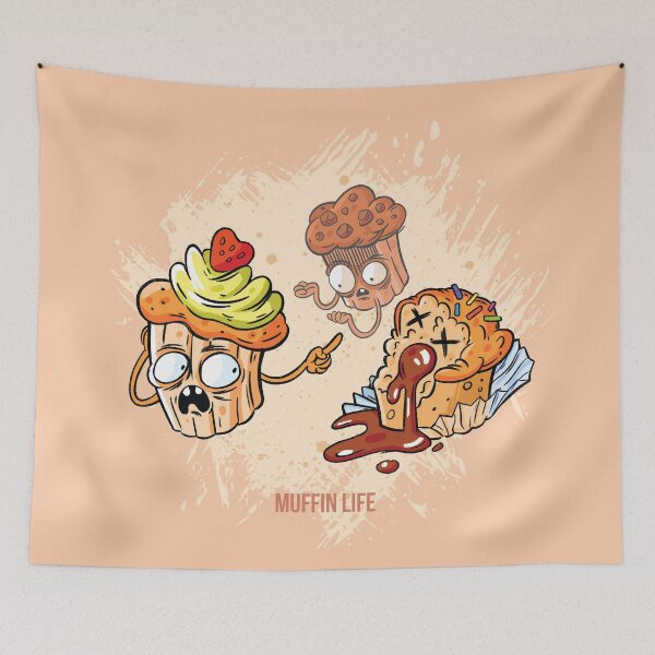 Item preview, Muffin life desert art | cartoon emoji designed and sold by Svinil.