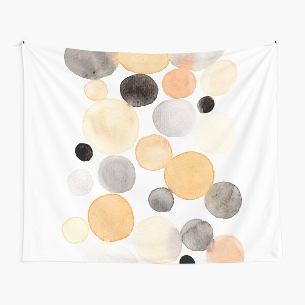 Item preview, peach bubbles - minimalist decoration in apricot and gray tones designed and sold by STglueckspilz.