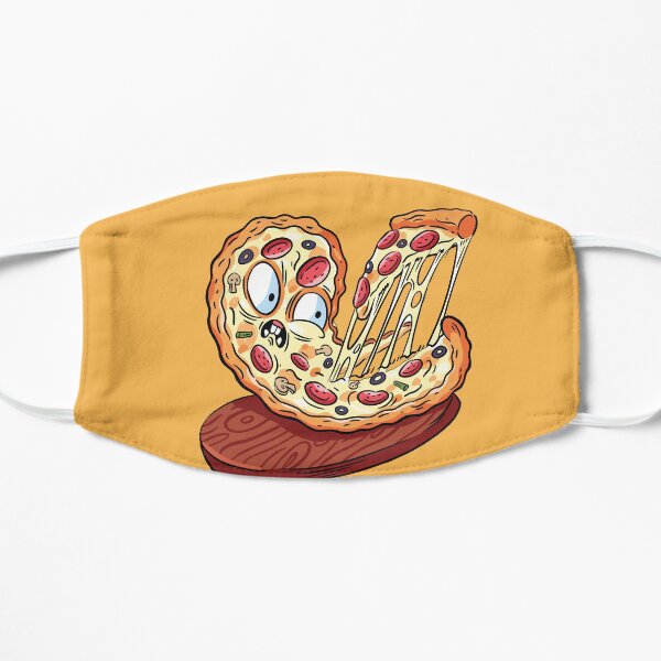 Pizza emoji slice | fast food art Mask
