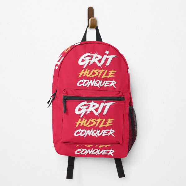 Item preview, GRIT HUSTLE CONQUER Motivational and Inspirational Quote in Grunge Typography Style designed and sold by Arko Ranger.