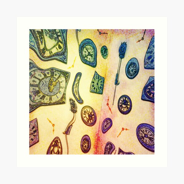 Crazy clocks Art Print