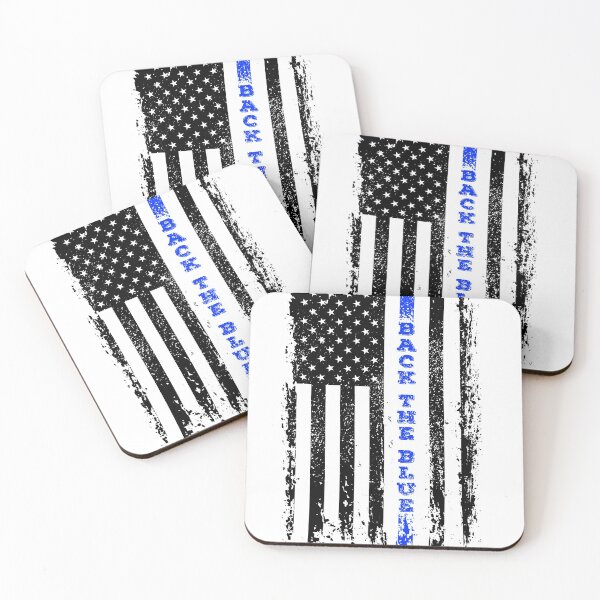 Item preview, Back the Blue Thin Blue Line American Flag Police Support designed and sold by graphicmeyou.