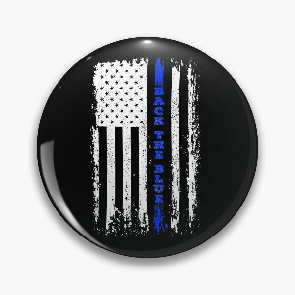 Item preview, Back the Blue Thin Blue Line American Flag Police Support designed and sold by graphicmeyou.