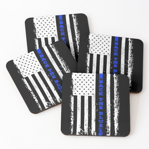 Item preview, Back the Blue Thin Blue Line American Flag Police Support designed and sold by graphicmeyou.