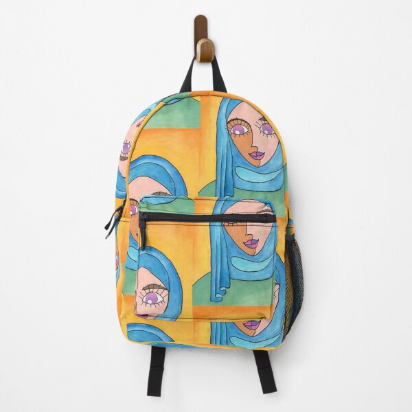 Item preview, Kuwaiti girl portrait with hijab (traditional art) designed and sold by Mennen’s Art.