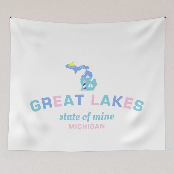 Item preview, Great Lakes State of Mine with state of Michigan designed and sold by CoralFoxDesigns.