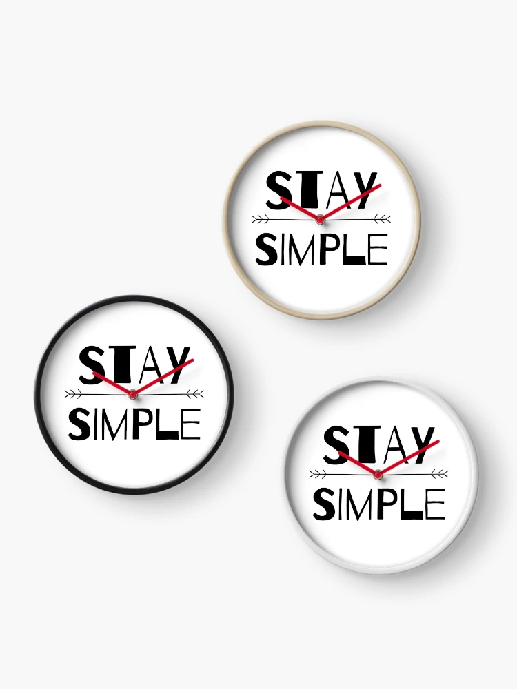 Thumbnail 3 of 4, Clock, Stay Simple designed and sold by RIVEofficial.