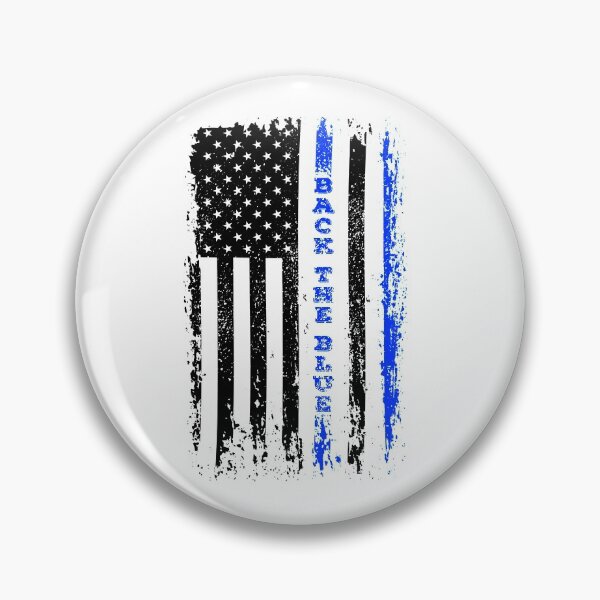 Item preview, Thin Blue Line USA Flag Patriotic Police Support designed and sold by graphicmeyou.