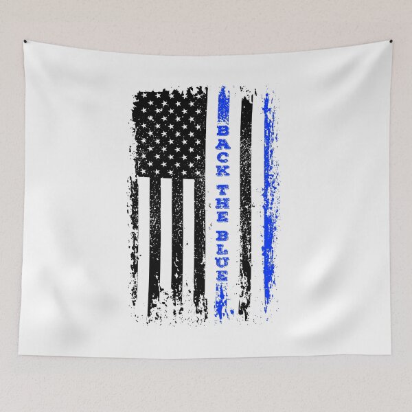 Item preview, Thin Blue Line USA Flag Patriotic Police Support designed and sold by graphicmeyou.