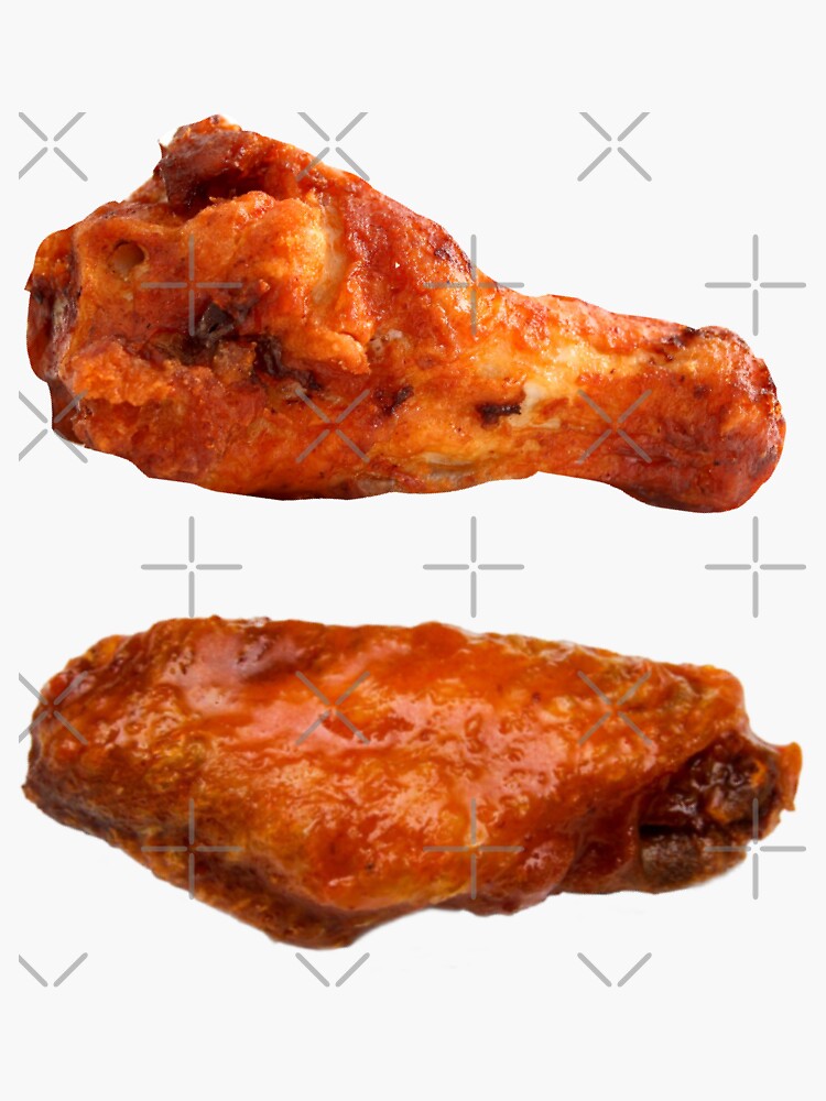 "Buffalo Wings Drums and Flats" Sticker for Sale by DWaffleDesigns Redbubble