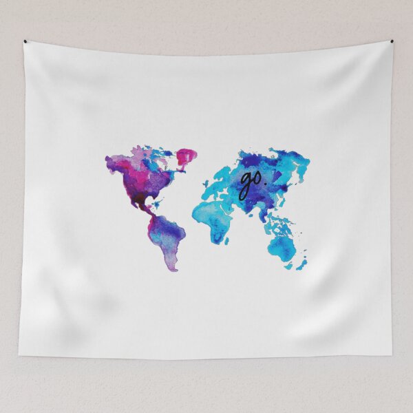 Item preview, Go Christian Mission Trip World Map designed and sold by Bloom Faithfully.
