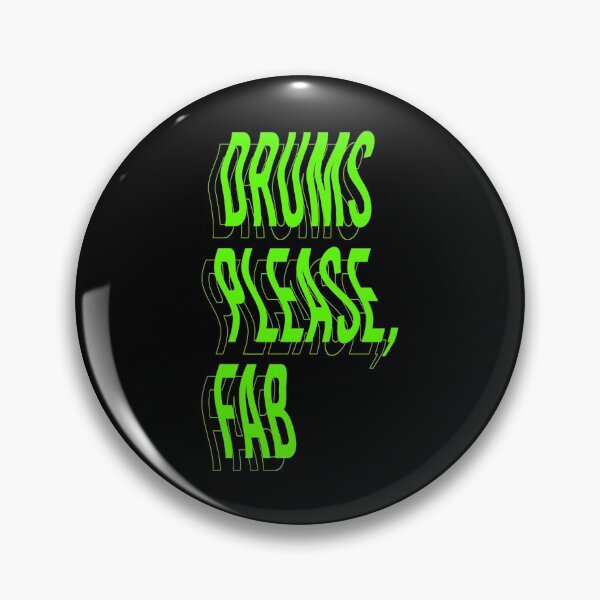 Item preview, Drums please Fab - Neon designed and sold by ulianamusi.