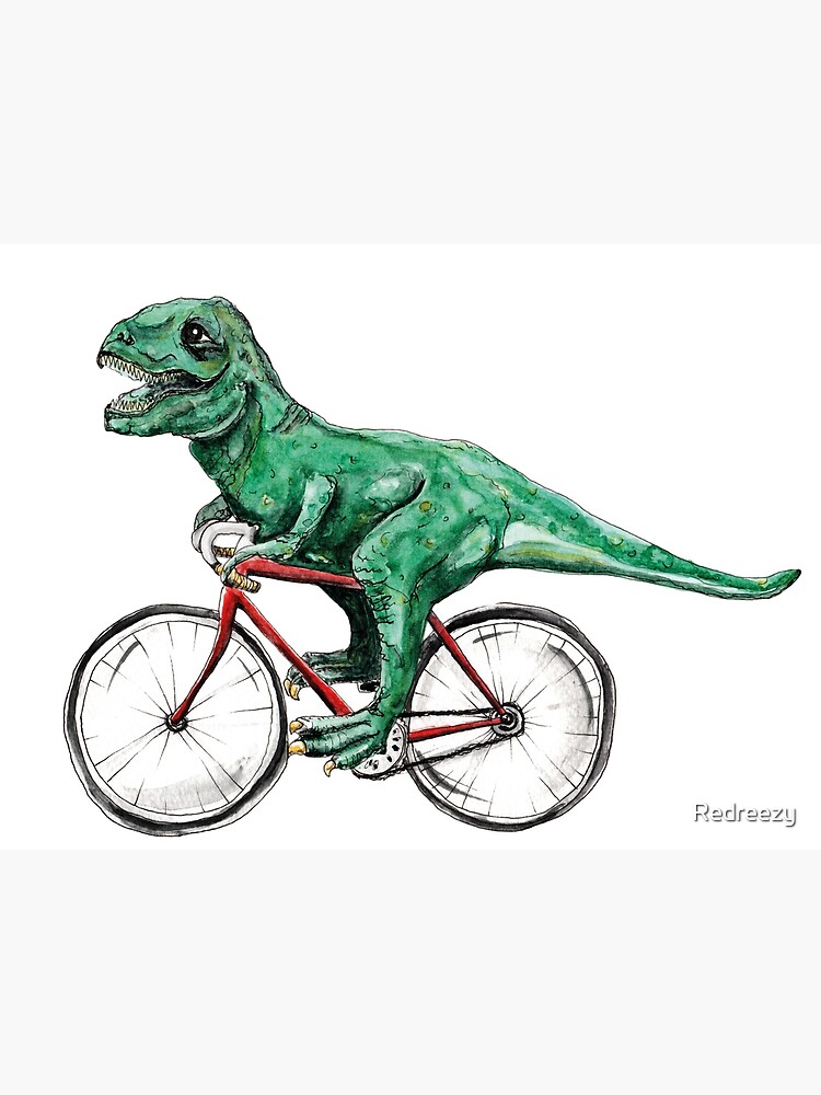 dinosaur on a bike