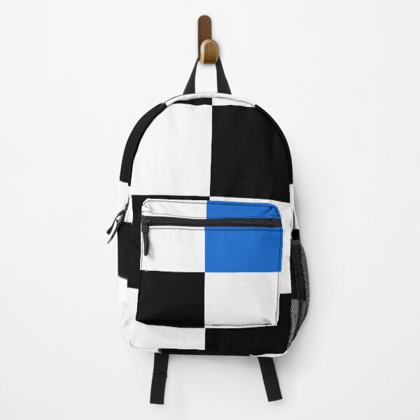 Item preview, Checkered Black and White with One Blue Square designed and sold by AbstractIdeas.