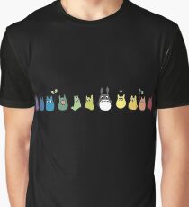 Rainbow Totoro Graphic T-Shirt