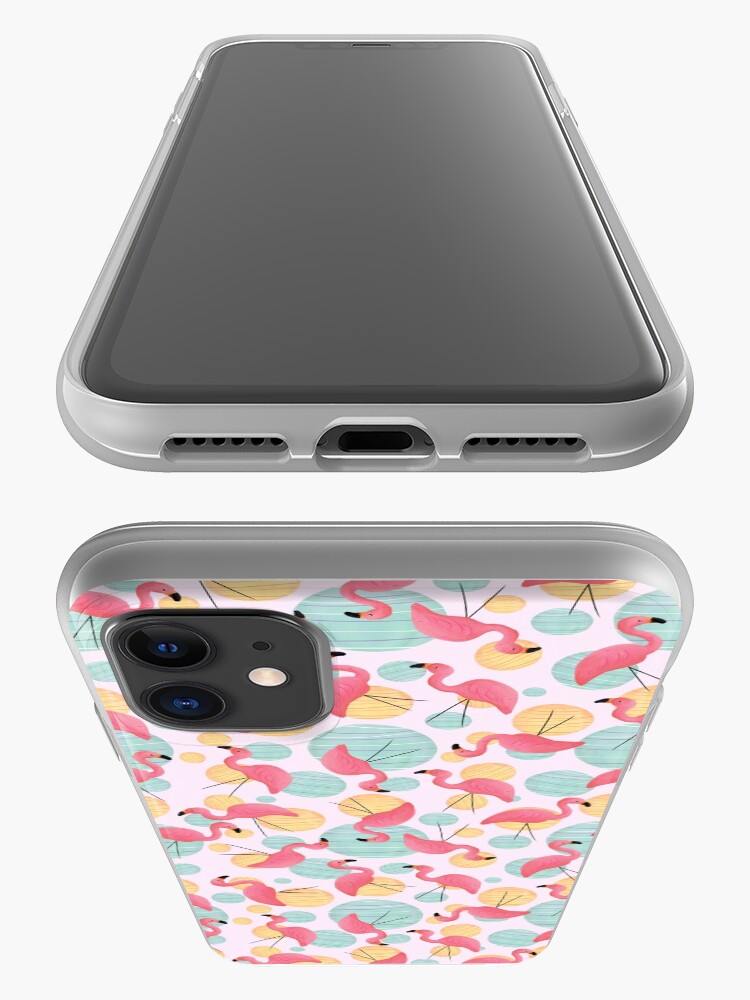 Alternative Ansicht von Sommerflamingos und Party Lichter iPhone-Hülle & Cover