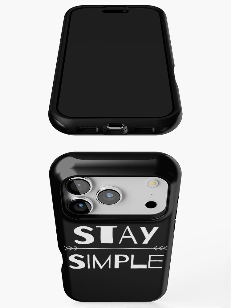 Thumbnail 3 of 4, iPhone Case, Stay Simple designed and sold by RIVEofficial.