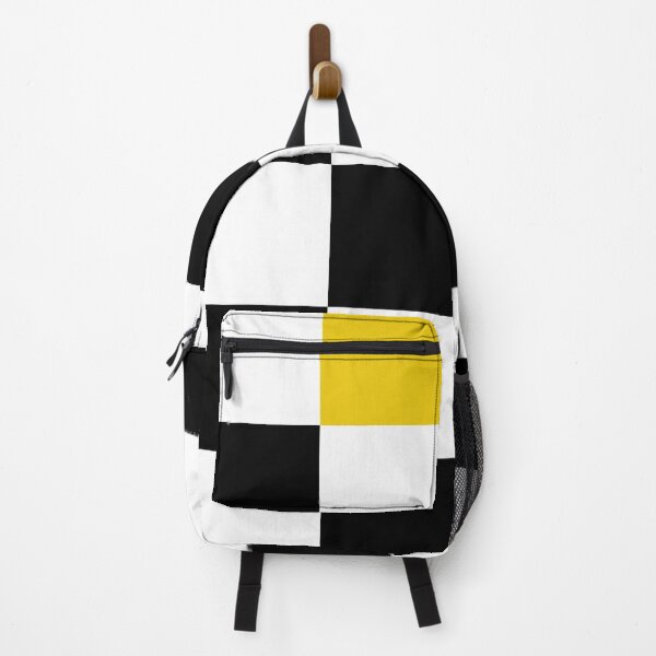 Item preview, Checkered Black and White with One Yellow Square designed and sold by AbstractIdeas.