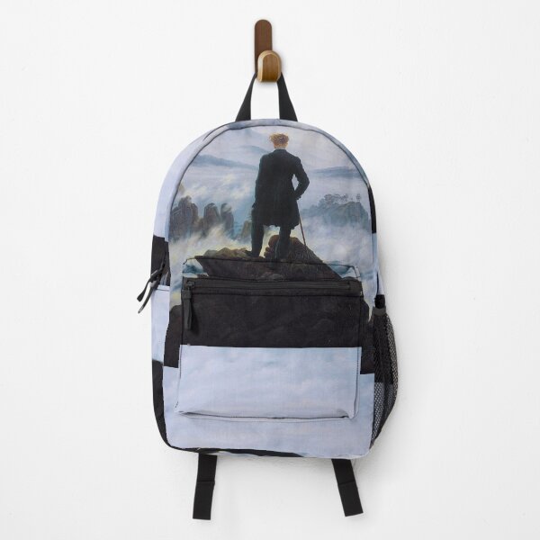 Item preview, Man in a sea of fog Antique German painting designed and sold by Glimmersmith.