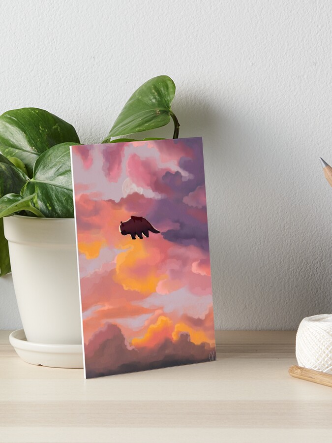 Thumbnail 1 of 2, Art Board Print, Appa in the Clouds designed and sold by hmatt1003.
