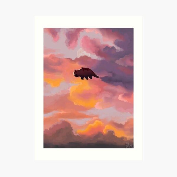 Appa in the Clouds Art Print