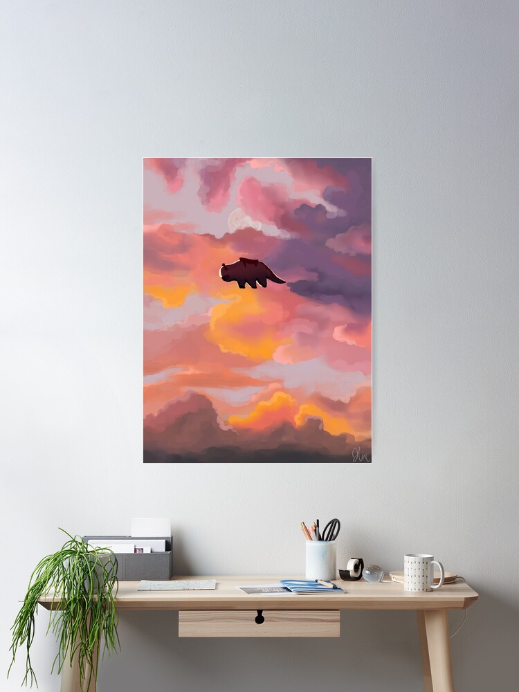 Thumbnail 1 of 3, Poster, Appa in the Clouds designed and sold by hmatt1003.