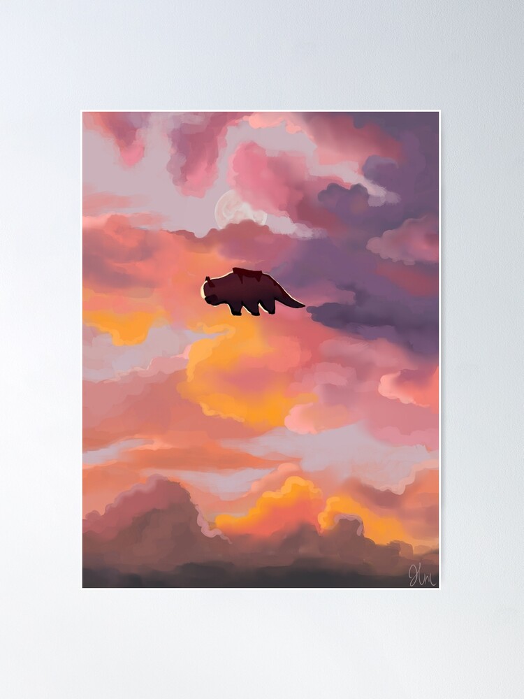 Thumbnail 2 of 3, Poster, Appa in the Clouds designed and sold by hmatt1003.
