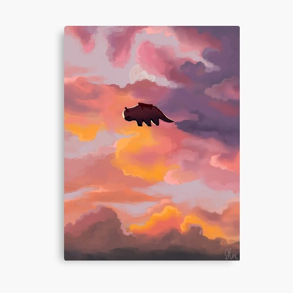 Appa in the Clouds Canvas Print