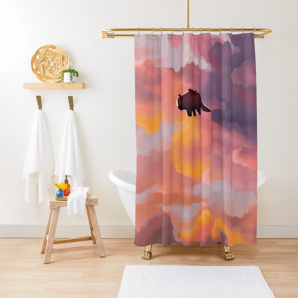 Appa in the Clouds Shower Curtain