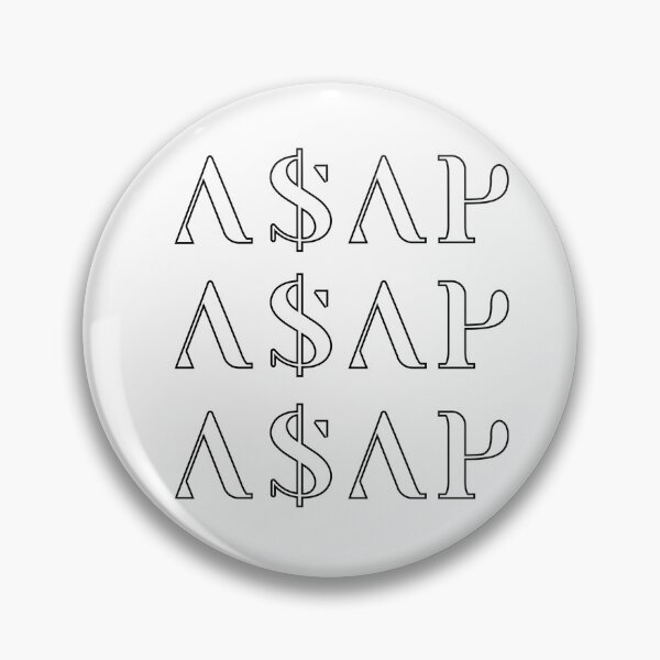 Item preview, A$AP White Logo designed and sold by GRETKA.