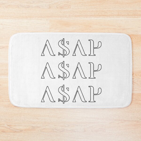 Item preview, A$AP White Logo designed and sold by GRETKA.