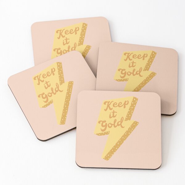 Item preview, keep it gold lightning bolt designed and sold by Madeleine Vo.