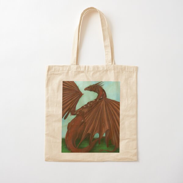 Red Dragon Cotton Tote Bag