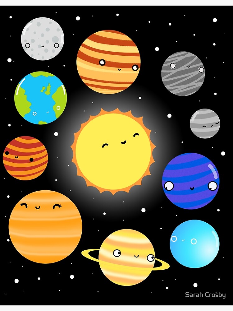 Thumbnail 3 of 3, Poster, The Solar System designed and sold by Sarah Crosby.