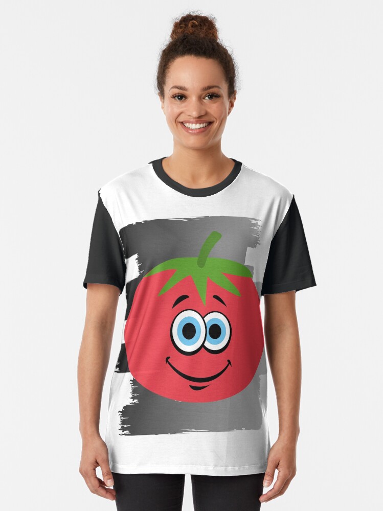 Vista alternativa de Camiseta gráfica Tomate