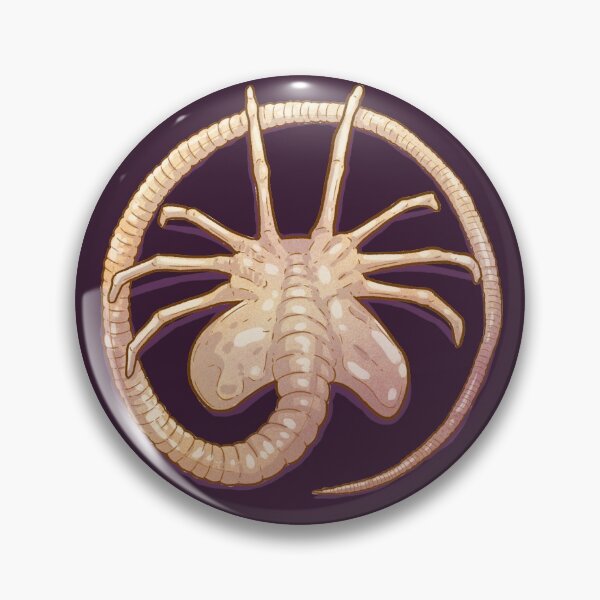 Item preview, Facehugger Alien Pattern dark purple version designed and sold by TaylorRoseArt.