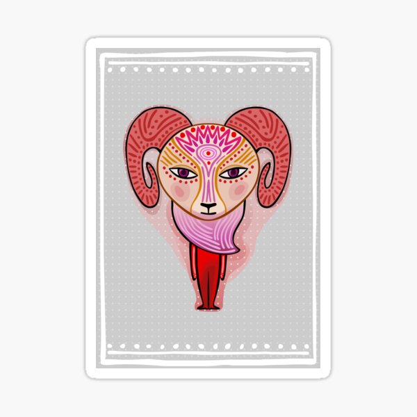 aries zodiac sign Sticker