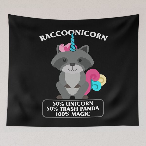 Item preview, Raccoonicorn - Unicorn Trash Panda Racoon Magic designed and sold by NeXore.