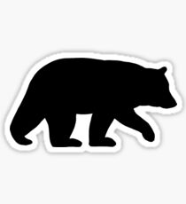 Black Bear Silhouette Sticker